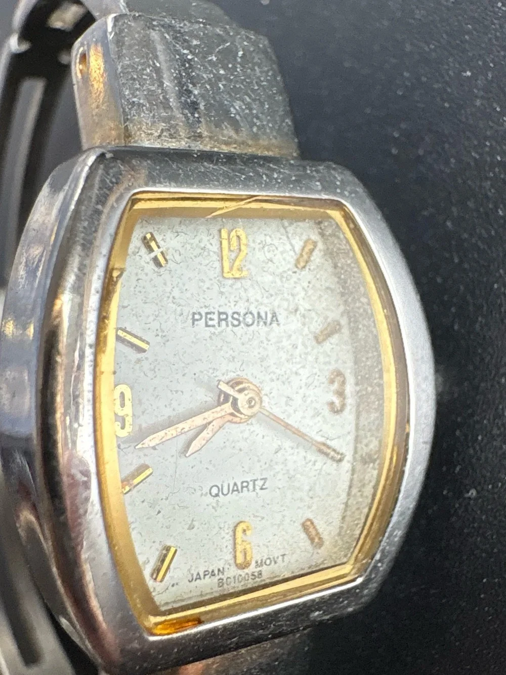 Persona Two-Tone Silver‎ and Gold Women's Quartz Bracelet Watch